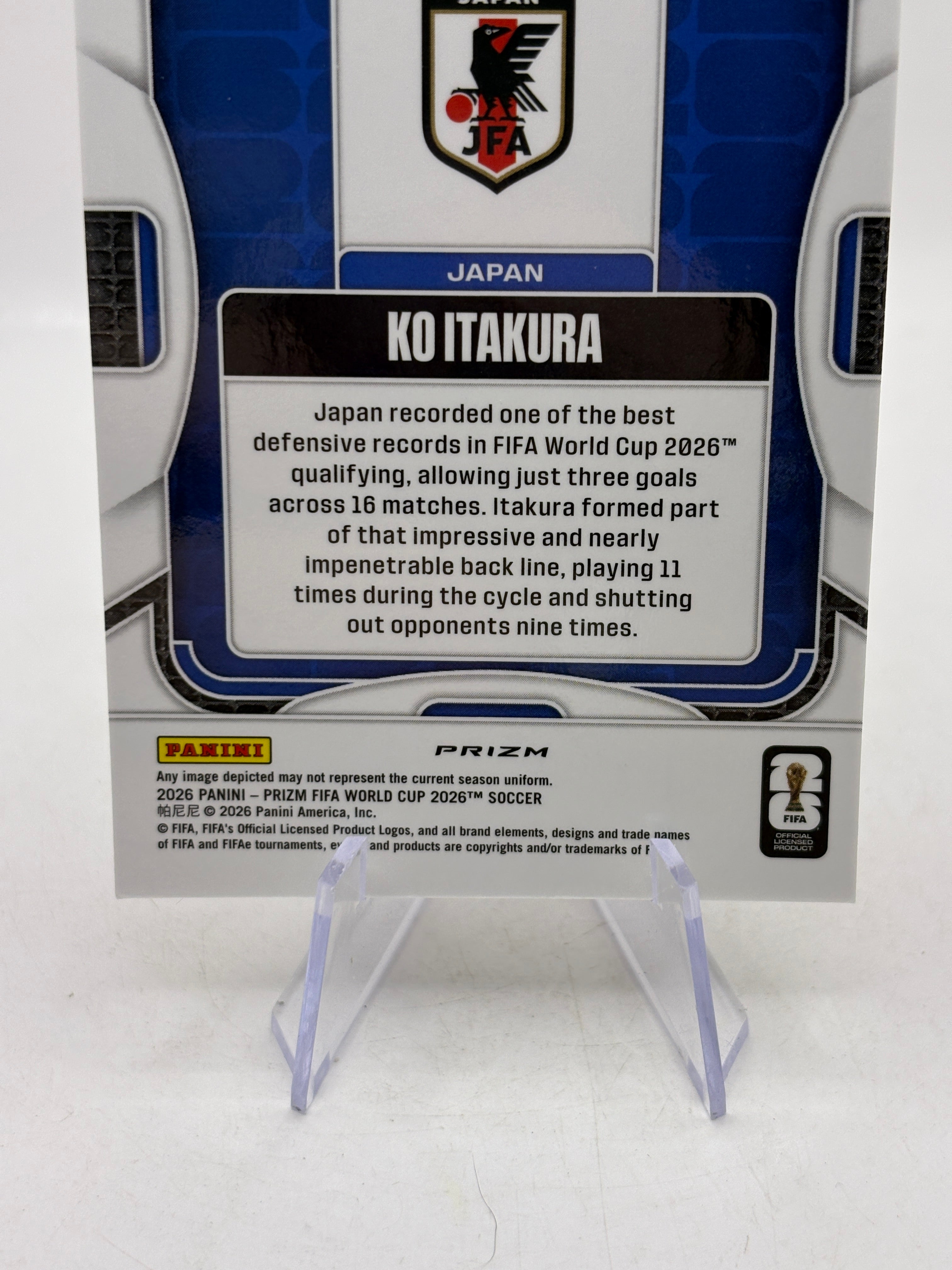 2026 Panini Fifa World Cup - #259 Ko Itakura Choice Giraffe, photo 4